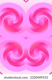 The background image is in pink tones, using shapes to arrange. Composition with gradation used for graphics