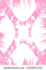 The background image is in pink tones, using shapes to arrange. Composition with gradation used for graphics