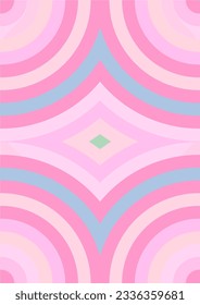 The background image is in pink tones, using shapes to arrange. Composition with gradation used for graphics