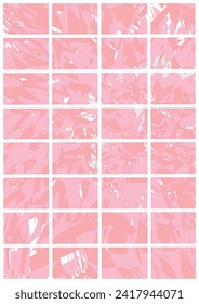 The background image is in pink tones, using shapes to arrange. Composition with gradation used for graphics