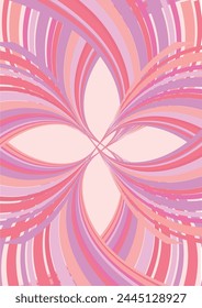 The background image is in pink tones, using shapes to arrange. Composition with gradation used for graphics