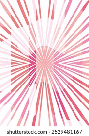The background image is in pink tones, using shapes to arrange. Composition with gradation used for graphics
