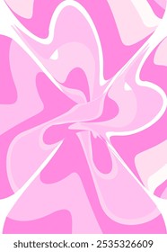 The background image is in pink tones, using shapes to arrange. Composition with gradation used for graphics