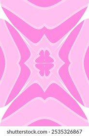 The background image is in pink tones, using shapes to arrange. Composition with gradation used for graphics