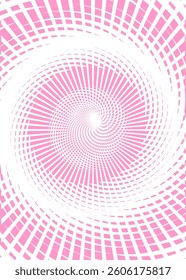 The background image is in pink tones, using shapes to arrange. Composition with gradation used for graphics