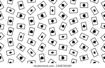 Background image of playing cards scattered