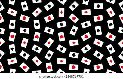Background image of playing cards scattered
