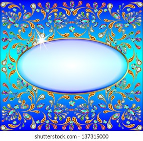 Background Image Precious Stones Gold Pattern Stock Vector (Royalty ...