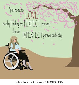 a background image with the quote you come to love no by finding the perfect person, but an imperfect person perfectly