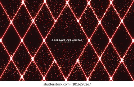 Imagen de fondo con bengalas de luz roja. Ilustración vectorial.