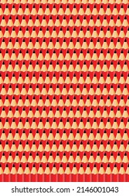 A background image with several red pencils stacked together. turned into a red pencil background.