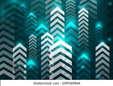 Background image showing the advancement of technology.