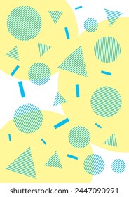 Background image studded with refreshing striped patterns