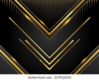 
A background image that combines geometric shapes to create a unique shape with black gold as the main color of the presentation.