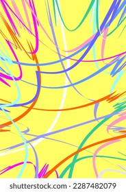 Background image Use lines to create an image. Various colors are used in graphics.