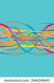 Background image Use lines to create an image. Various colors are used in graphics.