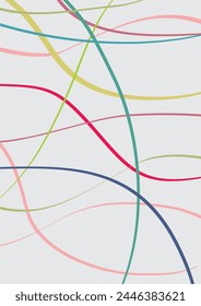 Background image Use lines to create an image. Various colors are used in graphics.