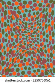 Imagen de fondo Utilice formas, círculos, tonos, naranja, verde, marrón para formar una imagen. utilizado en gráficos