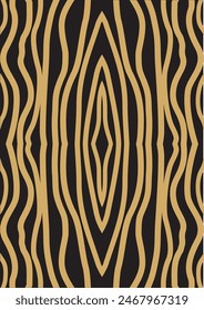 The background image uses black and lines. Gold color creates images used in decoration.