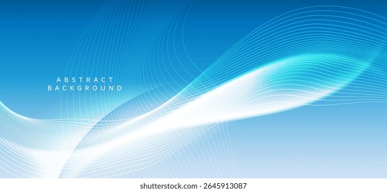 The background image uses blue and white tones, creating a sense of transparency and lightness. It is suitable for use as a background for various designs to make them look modern and friendly.