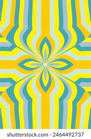 La Imagen de fondo utiliza colores azules y amarillos para la decoración.

