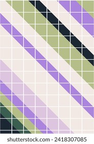 The background image uses grid lines. laying on the green, violet background used in graphics