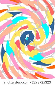 The background image uses lines and combinations, uses a variety of colors, can be used in graphics.