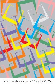 The background image uses lines and combinations, uses a variety of colors, can be used in graphics.