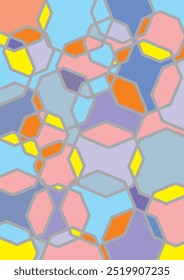 A imagem de plano de fundo usa linhas e combinações, usa uma variedade de cores e pode ser usada em gráficos.