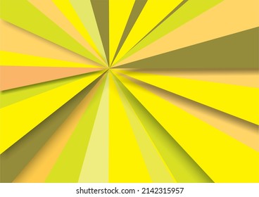 The background image uses shapes to combine with shadows in yellow tones, giving a retro style.