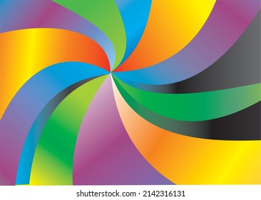 The background image uses shapes to combine with shadows in yellow, orange, red tones. Retro style.

