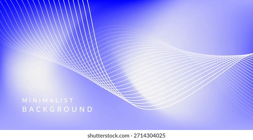 Das Hintergrundbild verwendet weiche Blau-Lila-Töne mit weißem Lichteffekt, sodass das Bild hell und hell aussieht, die Einfachheit betont, aber dennoch Tiefe, mit dünnen weißen gekrümmten Linien.