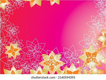 The background image uses a triangular shape, tones, colors, orange, yellow, purple, red.