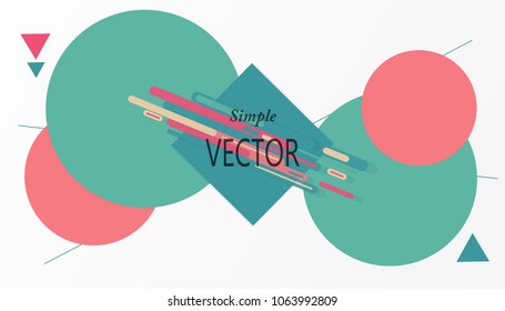 Background image using geometric shapes. And fun with the color. Let's look bright and fun. Three cars to your message.