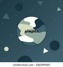 Background image using geometric shapes. That look comfortable. Use the same color scheme as the sky at night.