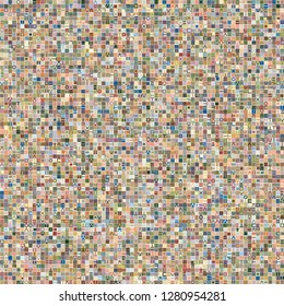 Background image using Korean language(Hangul) alphabet in various colors. Background for fabric, textile, cloth, clothing, shirts, wrapping design. Vector illustration.