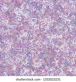 Background image using Korean language(Hangul,Hangeul) alphabet in various colors. Background for fabric, textile, cloth, clothing, shirts, wrapping design. Vector illustration.