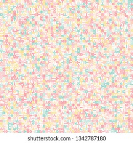 Background image using Korean language(Hangul,Hangeul) alphabet in various colors. Background for fabric, textile, cloth, wrapping design. Vector illustration.