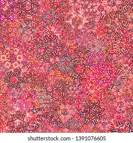 Background image using Korean language(Hangul,Hangeul) alphabet in various colors. Repeated arrangement of characters of various sizes and angles. Background for fabric, textile, wrapping design.