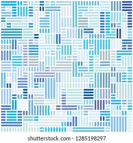 Background image using squares of various colors. Background for fabric, textile, cloth, wrapping design. Vector illustration.
