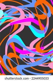background image vector used lines orange blue gray pasted on black background 