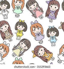 background with the image of well-dressed girls