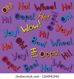 The background image with words