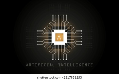 Background images of artificial intelligence illustrations are suitable for the design and illustration of artificial intelligence or the latest technology articles
