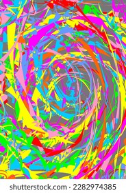 Background images can use triangles and combinations. Different colors can be used in graphics.