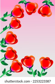 background images, flowers arranged to create images used in graphics