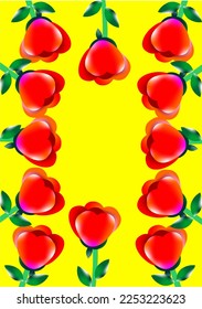 Hintergrundbilder, Blumen angeordnet, um Bilder zu erstellen, die in Grafiken verwendet werden