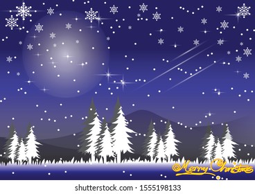 Background images of happy and fulfilling nights on Christmas and New Year.