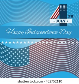 Background Independence day card july 4 vector eps 10