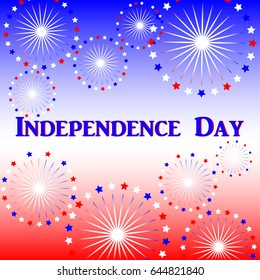 Background to the Independence Day of the United States .Vector